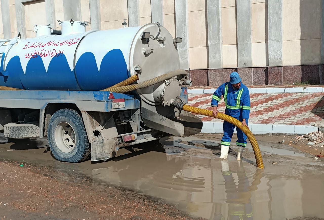 أمطار غزيرة في الإسكندرية 