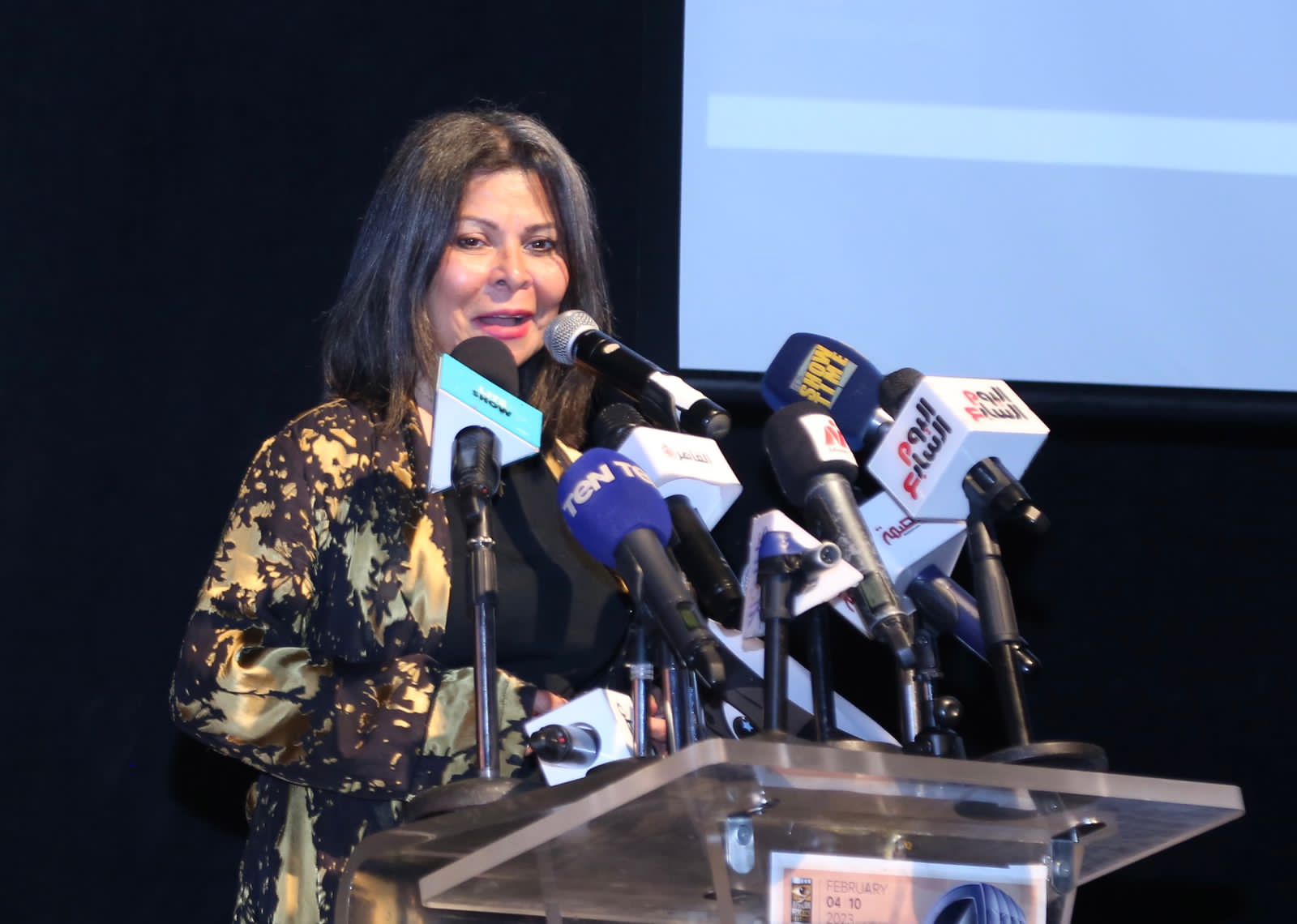 لقطات من المؤتمر الصحفي لـ مهرجان الأقصر للسينما الأفريقية (7)