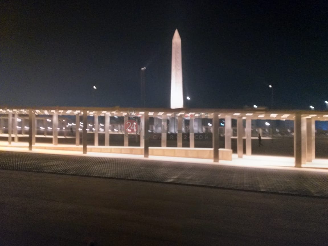 ننشر الصور النهائية للمسلة المعلقة وواجهة المتحف المصري الكبير بعد الانتهاء منهما (4)