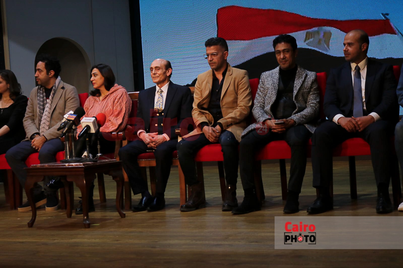 محمد صبحي من الؤتمر الصحفي الخاص بمسرحية عيلة اتعملها بلوك (9)