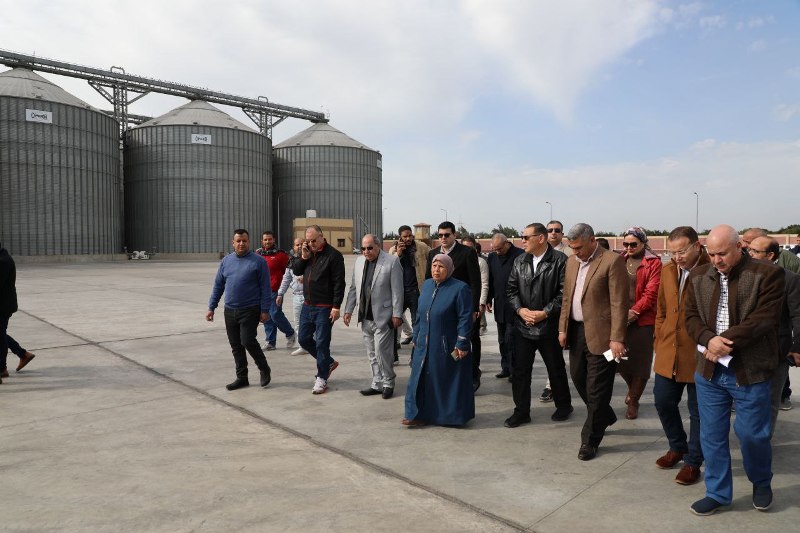 محافظ الشرقية يتفقد صوامع غلال الكسارة