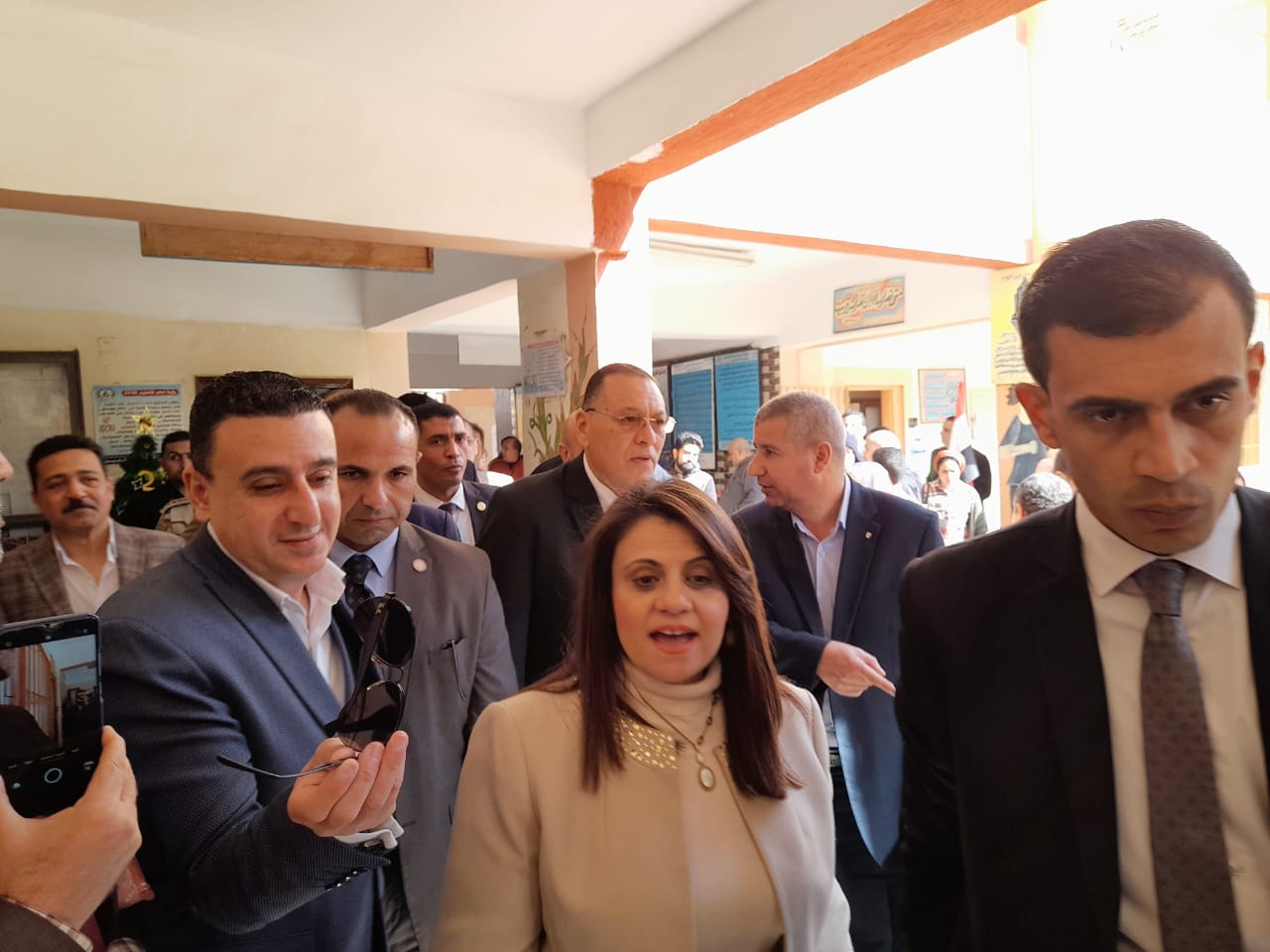 وزيرة الهجرة خلال زيارتها محافظة الشرقية 