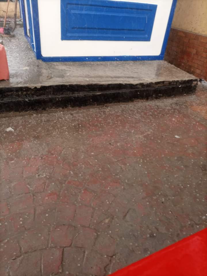 هطول أمطار ثلجية فى العامرية بالإسكندرية 