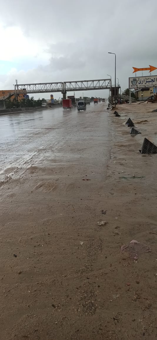 هطول أمطار ثلجية فى العامرية بالإسكندرية 