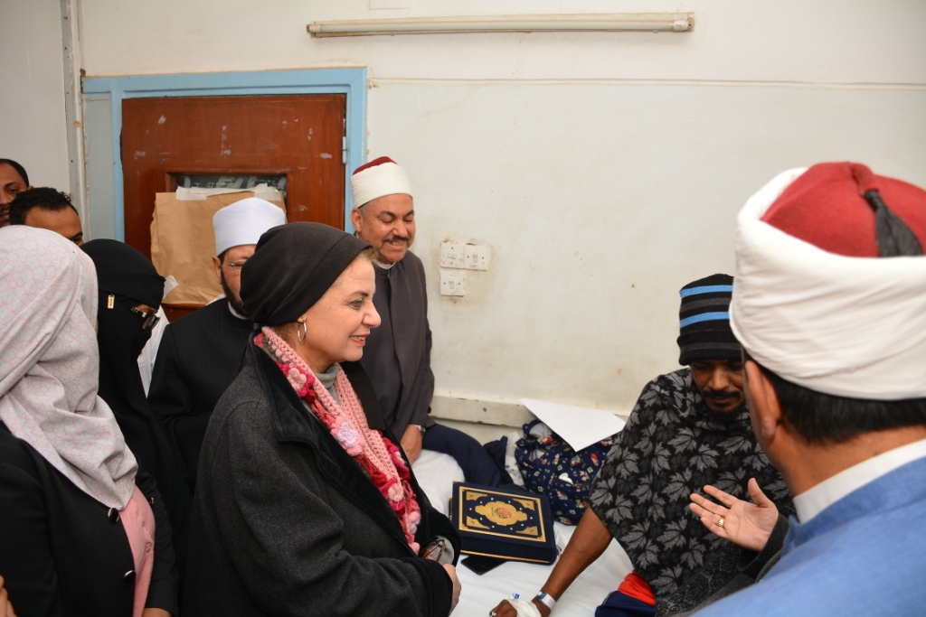 وفد الأزهر خلال لقاء زيارة الشاب السوداني