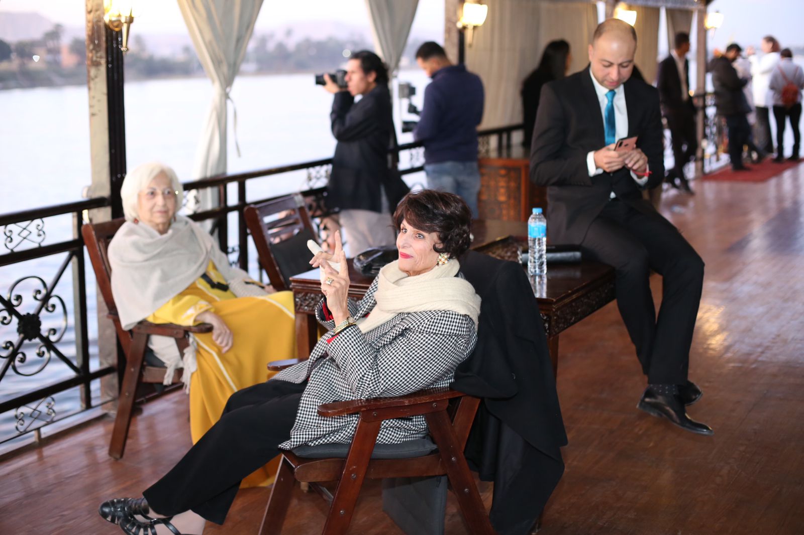 نجوم الفن على مركب مهرجان الأقصر للسينما الأفريقية قبل افتتاحه (6)