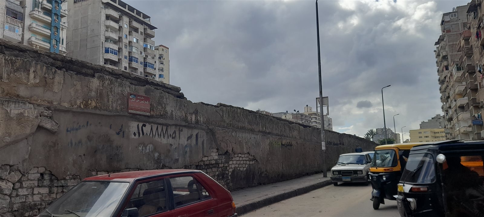 سحب منخفضة في الإسكندرية 