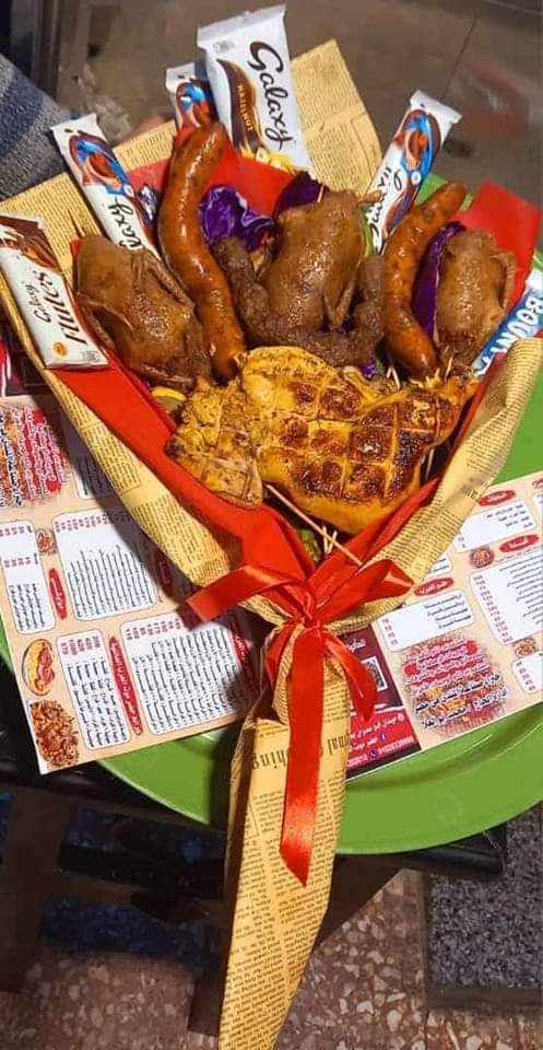 بوكيه الفلانتين حمام وممبار