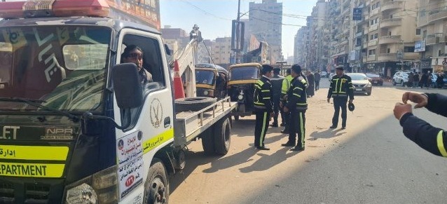 ضبط مركبات مخالفة في الزقازيق 01