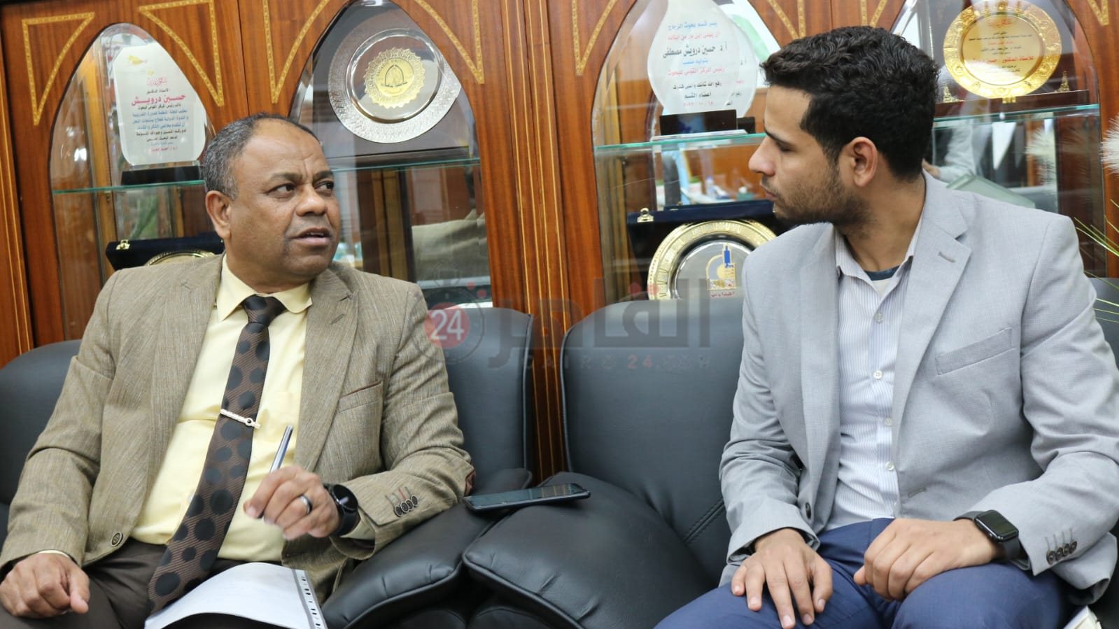 محرر القاهرة 24 والدكتور حسين درويش