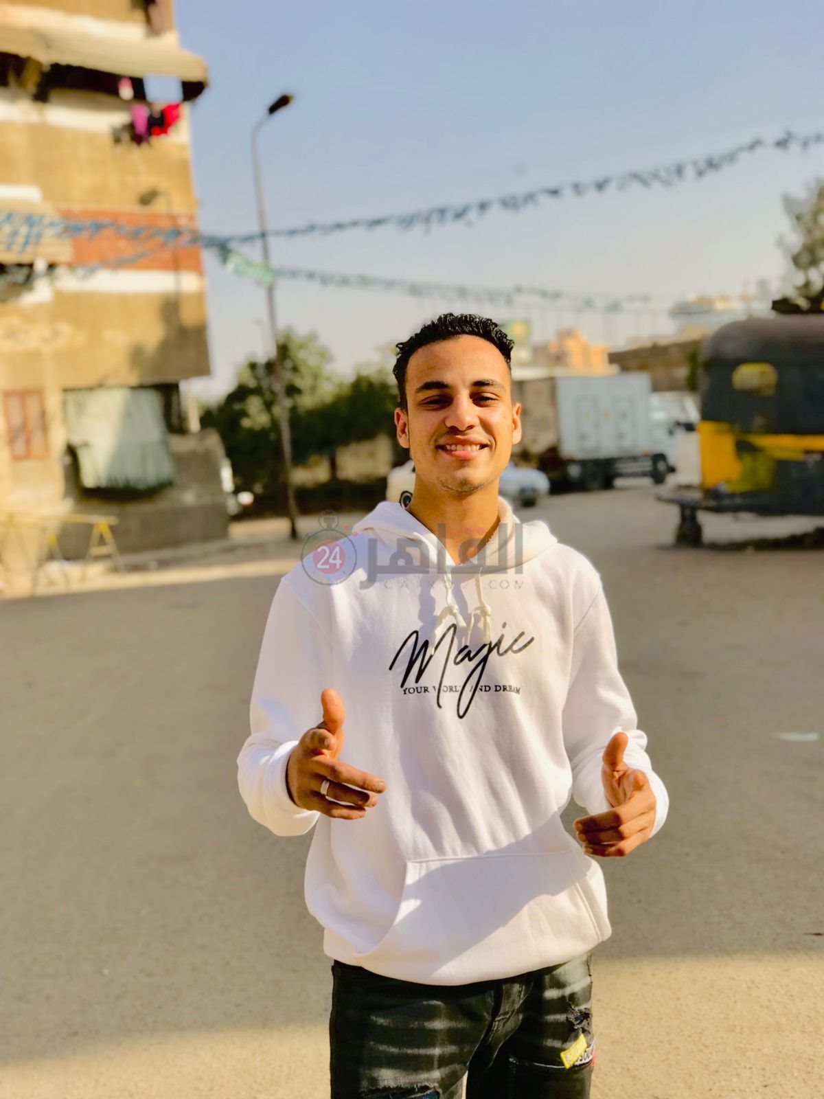 الشاب أحمد وائل المجني عليه في جريمة السلام