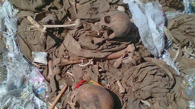 كشف لغز الهياكل العظمية الملقاه على الطريق الصحراوي بأسيوط (صور)