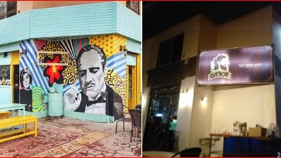 الخطاط “محمد عبيد” يعيد تزين إحدى المناطق بجرافيتي لـ”فنانين زمان” ..ونجيب ساويرس يشيد بالرسومات (صور)