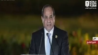 السيسى عن أزمات المنطقة: لا نستطيع أن نؤثر على كل الأطراف ونتمنى نهاية الصراعات (فيديو)