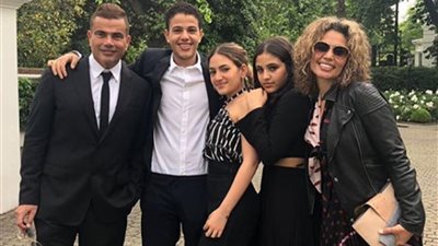 أحبكم أكثر من الحب.. زينة عاشور تحتفل بعيد ميلاد توأمها من عمرو دياب