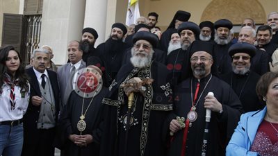 بابا نويل والنجم والشجرة.. نص كلمة البابا تواضروس الثاني خلال تهنئته الكنيسة الكاثوليكية بعيد الميلاد (صور)