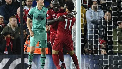 ليفربول يتصدر الـ”بريميرليج” بخماسية في شباك أرسنال