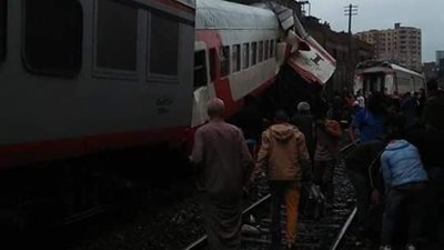 “الصحة”: 13 مصابًا في حادث تصادم قطاري أسوان – القاهرة وسوهاج بمنطقة إمبابة