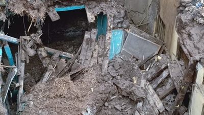 انهيار سقف منزل مهجور في طنطا بسبب سوء الأحوال الجوية