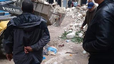 انهيار جزئي لمنزل مدير إدارة أوقاف مغاغة في المنيا