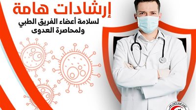 “أطباء مصر” تقدم نصائح للفرق الطبية لمنع انتقال عدوى فيروس كورونا