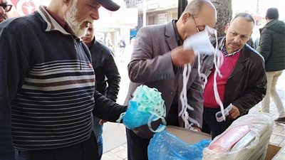 كفر الشيخ: ضبط 500 ألف كمامة طبية ودقيق مدعم قبل بيعهم في السوق السوداء