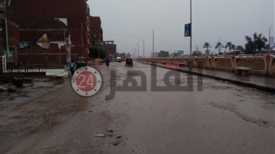 أمطار متوسطة وخفيفة على بعض المناطق بكفر الشيخ