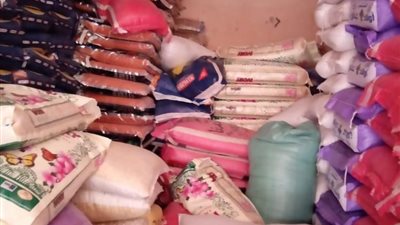 الرقابة الإدارية: ضبط 23 طنًا من السلع المخزنة بهدف زيادة سعرها (صور)