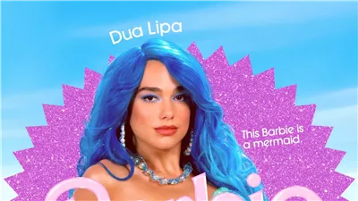 دوا ليبا تلعب دور حورية البحر بـ فيلم Barbie