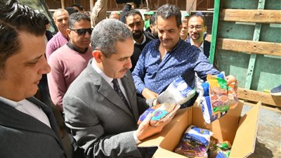 محافظ الغربية يطلق مبادرة فطارك غير لتوزيع 2000 كرتونة مواد غذائية 