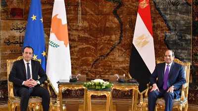 نقل الغاز لمصر وزيادة معدلات التبادل التجاري وسد النهضة وفلسطين.. ملفات على طاولة مباحثات السيسي ونظيره القبرصي 