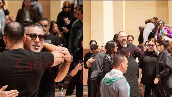 جنازة والد دينا الشربيني