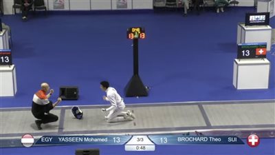 محمد ياسين يحصد ذهبية بطولة العالم للسلاح في منافسات الشباب والناشئين