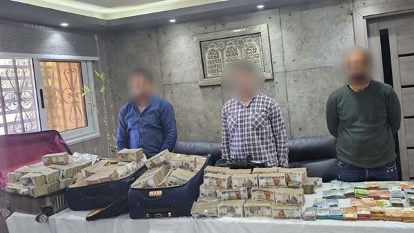 المتهمين والمضبوطات