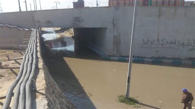 بعد ليلة ممطرة.. سحب مياه الأمطار من شوارع العريش 