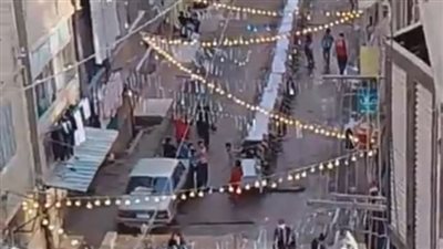 التجهيزات الأولى لأكبر مائدة إفطار بالعمرانية بحضور أعضاء مجلس النواب ورئيس الحي | بث مباشر