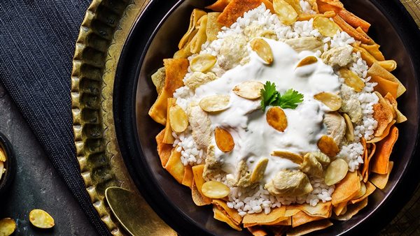  فتة شاورما الدجاج