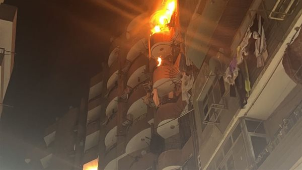 حريق شقة سكنية