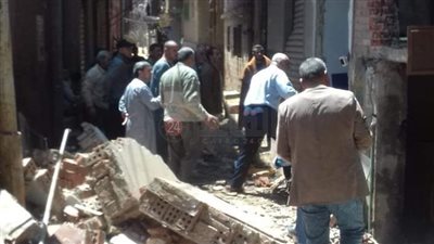 انهيار جزئي بمنزل عقب انفجار أسطوانة بوتاجاز بالمنوفية | صور