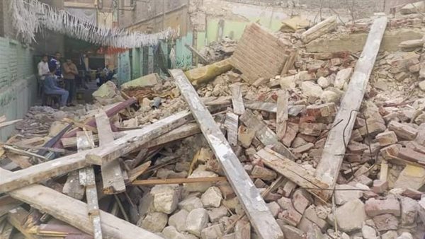 انهيار عقار فى كرموز