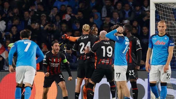 جانب من مباراة ميلان