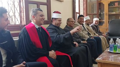 مسيحيون يقدمون التهنئة لوعظ المنطقة الأزهرية ببورسعيد بمناسبة عيد الفطر المبارك | صور 