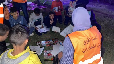 مكافحة الإدمان: أنشطة توعوية للأطفال في العبور والسلام والنهضة بمخاطر التدخين والمخدرات