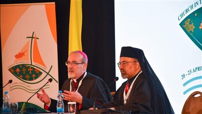 بطريرك الأقباط الكاثوليك يشارك في اليوم الثاني بمؤتمر كنيسة الشرق الأوسط | صور 