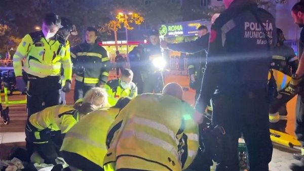 حريق مطعم مدريد