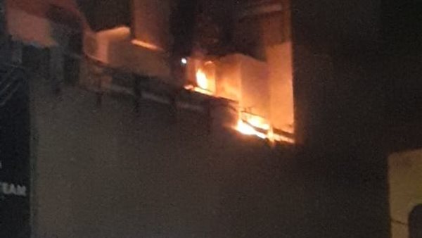 حريق بأحد وحدات التكييف