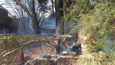 السيطرة على حريق نشب في عدد من المنازل بقرية حجازة بقنا