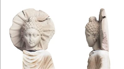 الآثار تعلن الكشف عن تمثال للمعبود بوذا لأول مرة من القرن الثاني الميلادي بالبحر الأحمر