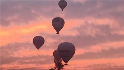 تحليق 52 رحلة بالون طائر على متنها 1231 سائحًا بسماء الأقصر اليوم