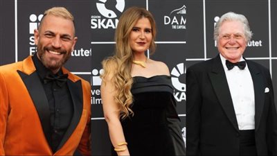 20 صورة لـ حسين فهمي وهنا شيحة ونيقولا معوض من ريد كاربت مهرجان مالمو